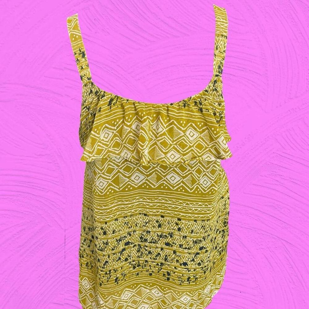 Forever 21 Boho Tribal Print Ruffle